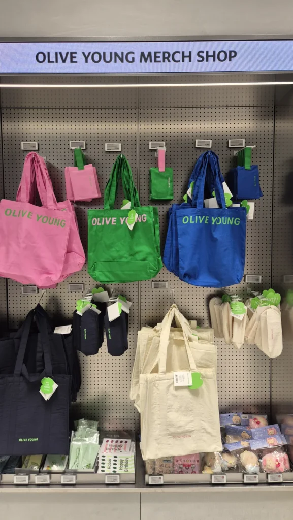 Olive Young merchandise shop at Central Gangnam Town